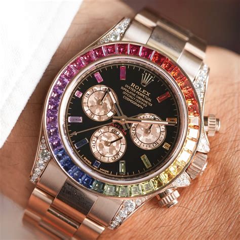 rolex cosmograph daytona everose rainbow|rolex 116595rbow 2021.